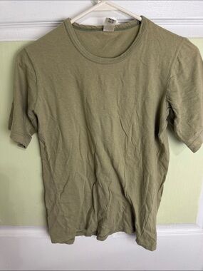 (2348) Men's Olive Short Sleeve Crew Neck T-Shirt, Size: Small